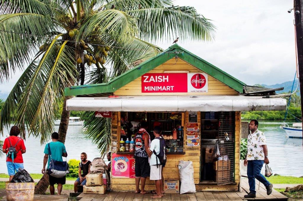 The Zaish minimart in Savusavu, Fiji.
