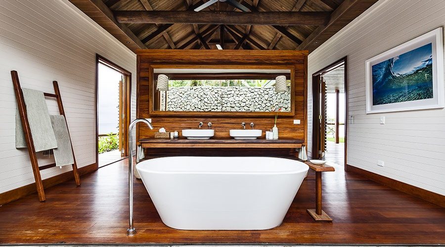 A view of the bath at Tavola Villa, Savusavu.