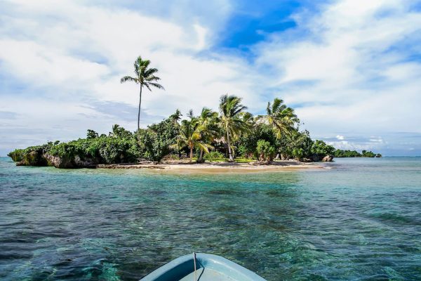 Promotional photo of a small island near Savusavu, Fiji