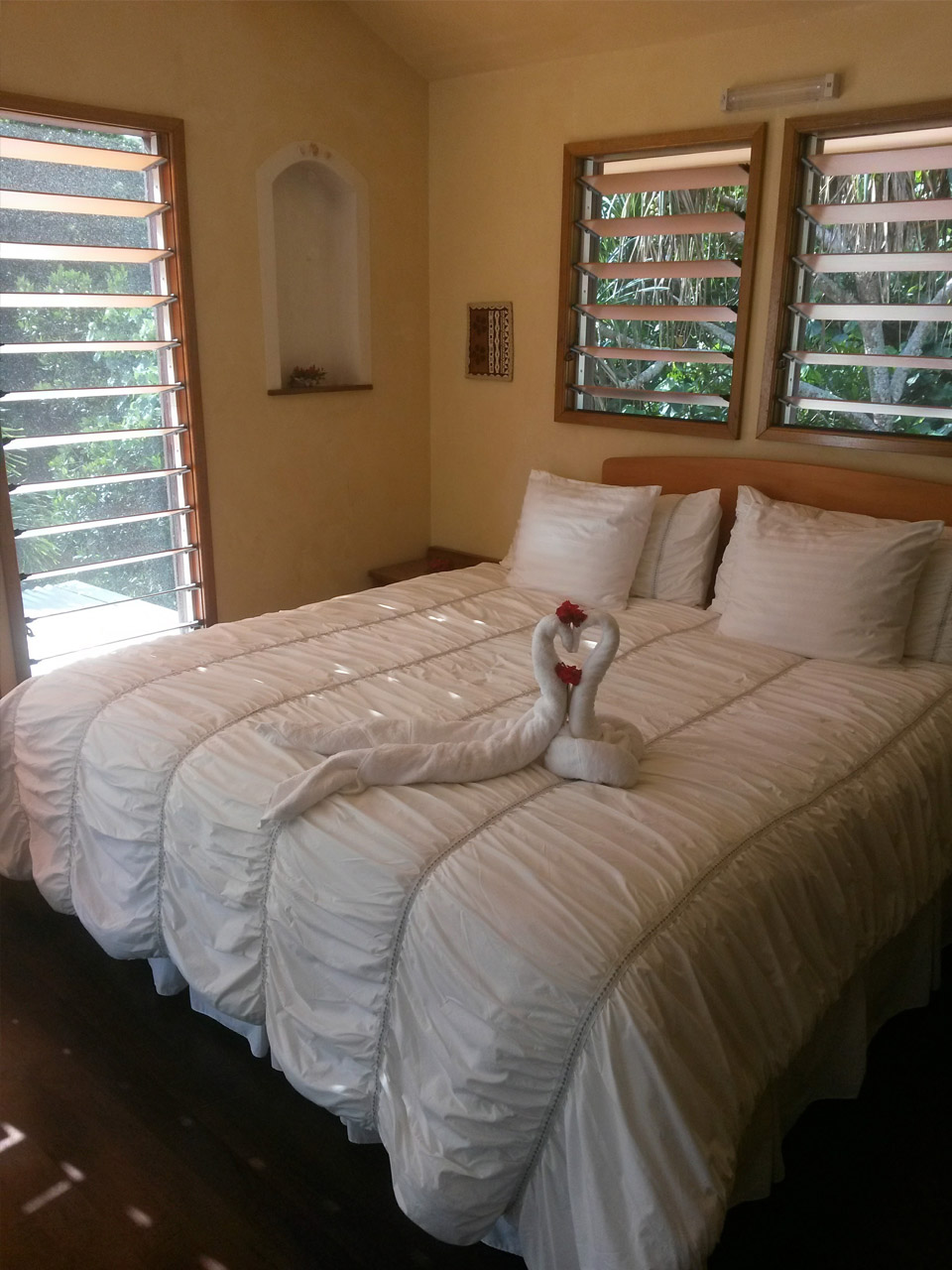 A room at the Salt Lake Lodge, Savusavu.