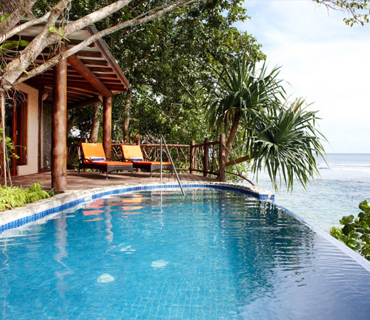 A pool at Savasi Island Resort, Savusavu.