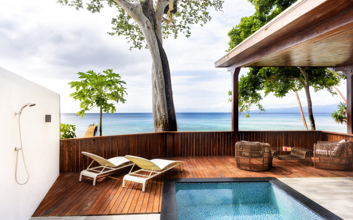 Remote Resort Fiji Islands - Oceanfront Pool Retreat - Private Pool